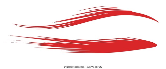 Handwriting design material. brush stroke