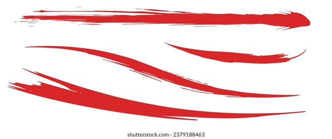 Handwriting design material. brush stroke