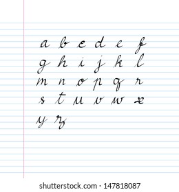 handwriting font set for use