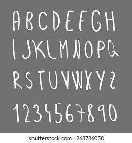 Handwriting font vector