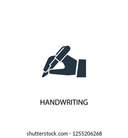 handwriting icon. Simple element illustration. handwriting concept symbol design. Can be used for web and mobile.