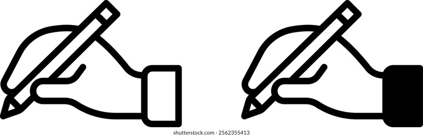 "Handwriting Icon - Writing and Penmanship Symbol"