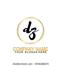 Initiallogo-Design-Brief für Handschrift DZ