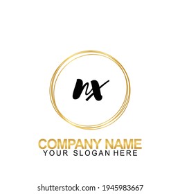 Initial-Logo-Design-Brief für Handschrift NX