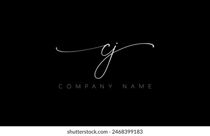 Handwriting Letter CJ Logo Design. CJ Logo Design For Business, Fashion, Branding, Signature