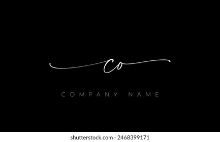 Handwriting Letter CO Logo Design. CO Logo Design For Business, Fashion, Branding, Signature