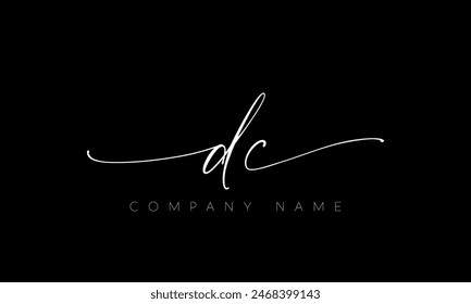 Handwriting Letter DC Logo Design. DC Logo Design For Business, Fashion, Branding, Signature