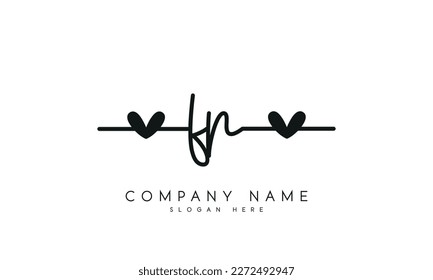 Handwriting letter fr logo design on white background.	

