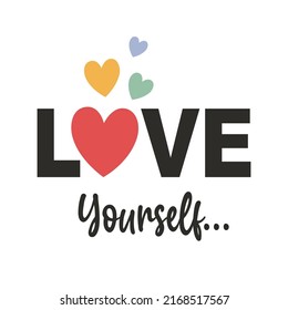 Handwriting lettering print design. Vector illustration design for fashion fabrics, textile graphics, prints