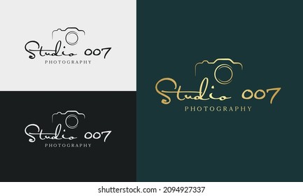Handwriting logo template vector. signature logo concept.