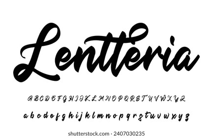 Handwriting logo template vector. signature logo concept.