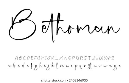 Handschrift Logo Vorlage Vektor. Signaturlogo-Konzept.