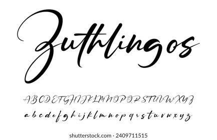 Vector de plantilla de logotipo de escritura a mano. concepto de logotipo de firma.