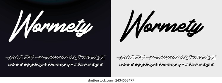 Handschrift Logo Vorlage Vektor. Signatur Logo Konzept.