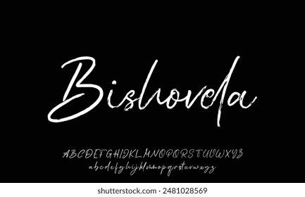 Handwriting logo template vector. signature logo concept.