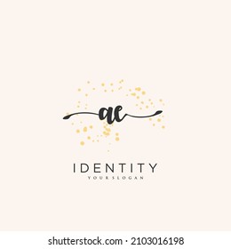  Handwriting logo vector of initial signature, wedding, fashion, jewerly, boutique, floral and botanical with creative template for any company or business.
