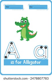 Handwriting pages  for children. Worksheets for learning letters A  with picture identification . Educational pages for preschool. Letter A