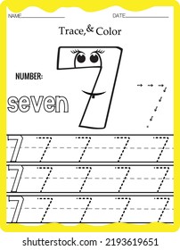 Handwriting pages for writing numbers Learning numbers, Numbers tracing worksheet for kindergarten.