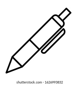 handwriting pen line icon vector
