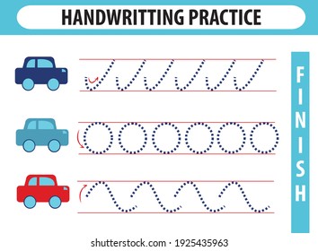 handwriting practice sheet educational children game stock vector royalty free 1925435963 shutterstock