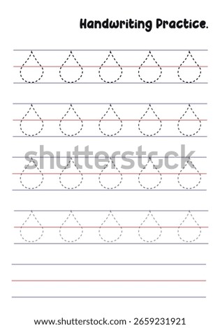 Handwriting Practice Sheets for Kids – Prewriting Tracing Lines, Curves, Patterns, Spirals, Triangles, Square's, ovals, hexagonal, circles, opals, etc. for Fine Motor Skills Development.