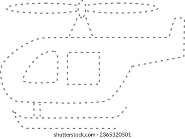 Handwriting practice. Tracing lines and color the helicopter. Educational kids game, worksheet, preschool worksheet. Tracing and Coloring 