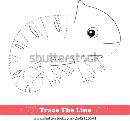 Handwriting Practice. Tracing lines and coloring bungloon for children. Vector Illustration
