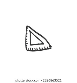 Handwriting-Pertraktor-Symbol, schwarz-weißes Skript