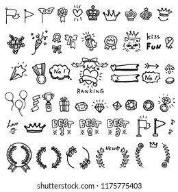 Handwriting Ranking icons/monotone