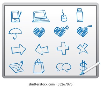 Handwriting Style Icons