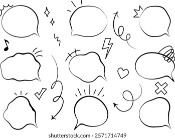 Handwriting Style Simple Callout Set