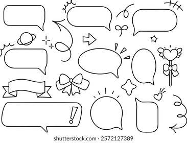 Handwriting Style Simple Callout Set