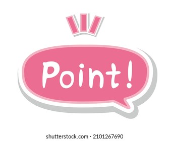 Handwriting style text. Vector illustration.　Point　.