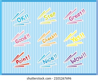Handwriting style text. Vector illustration.