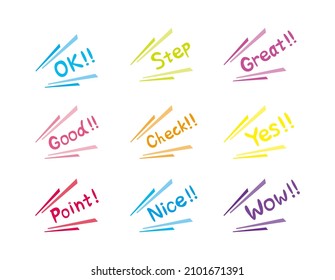 Texto de estilo de escritura a mano. Ilustración vectorial.