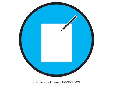 
Icono de escritura a mano o toma de nota