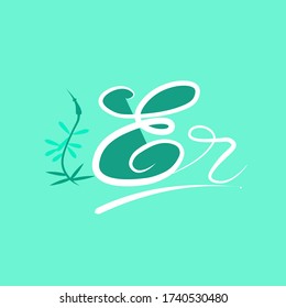 diseño de logotipo de texto de escritura a mano para ilustración.