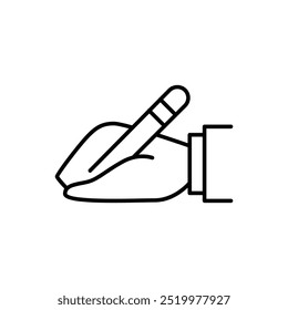 handwriting thin outline icon vector design good for web or mobile app