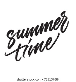 Handwriting word "summer time"