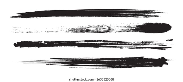 Handwriting written with a brush, Japanese style material, design element, analog touch, line written with ink
