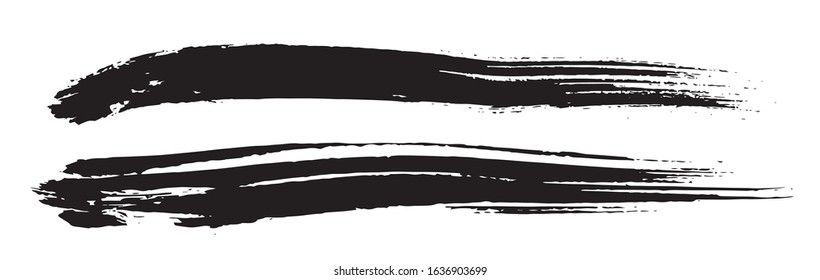 Handwriting written with a brush, Japanese style material, design element, analog touch, line written with ink