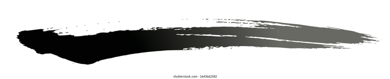Handwriting written with a brush, Japanese style material, design element, analog touch, line written with ink