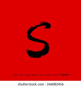 Handwritten alphabet / calligraphy - vector