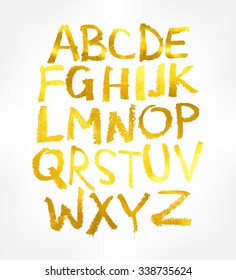 Handwritten alphabet. Vector