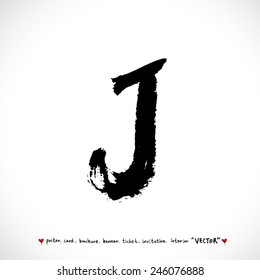 Handwritten alphabet / vector - calligraphy