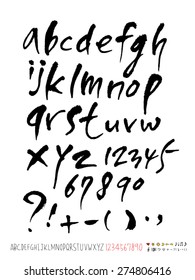 Handwritten alphabet / vector - calligraphy