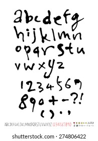 Handwritten alphabet / vector - calligraphy