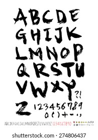 Handwritten alphabet / vector - calligraphy
