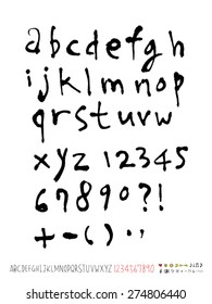 Handwritten alphabet / vector - calligraphy
