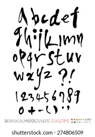Handwritten alphabet / vector - calligraphy